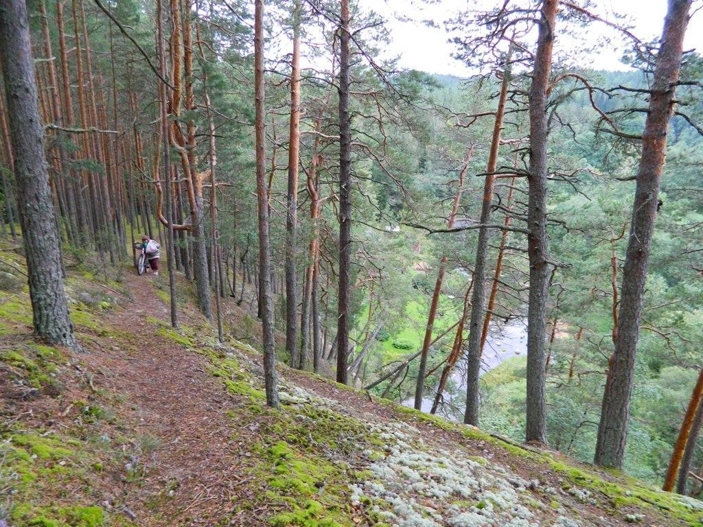Piusa River valley hiking trail