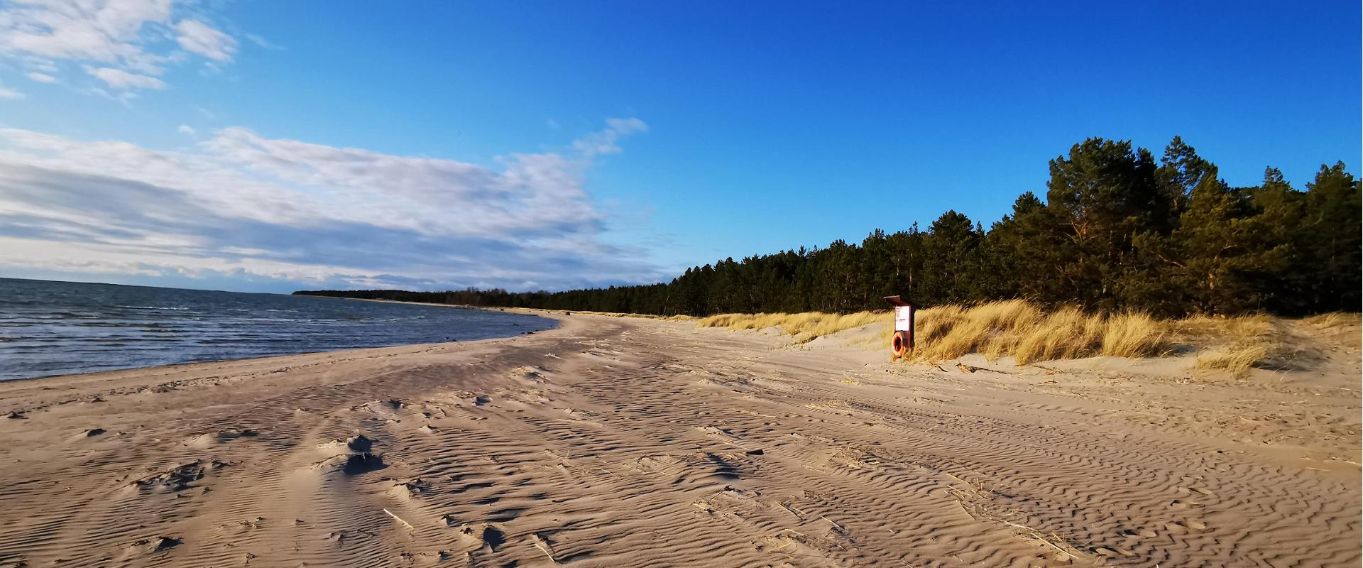 Strand Matsi und Zeltbereich