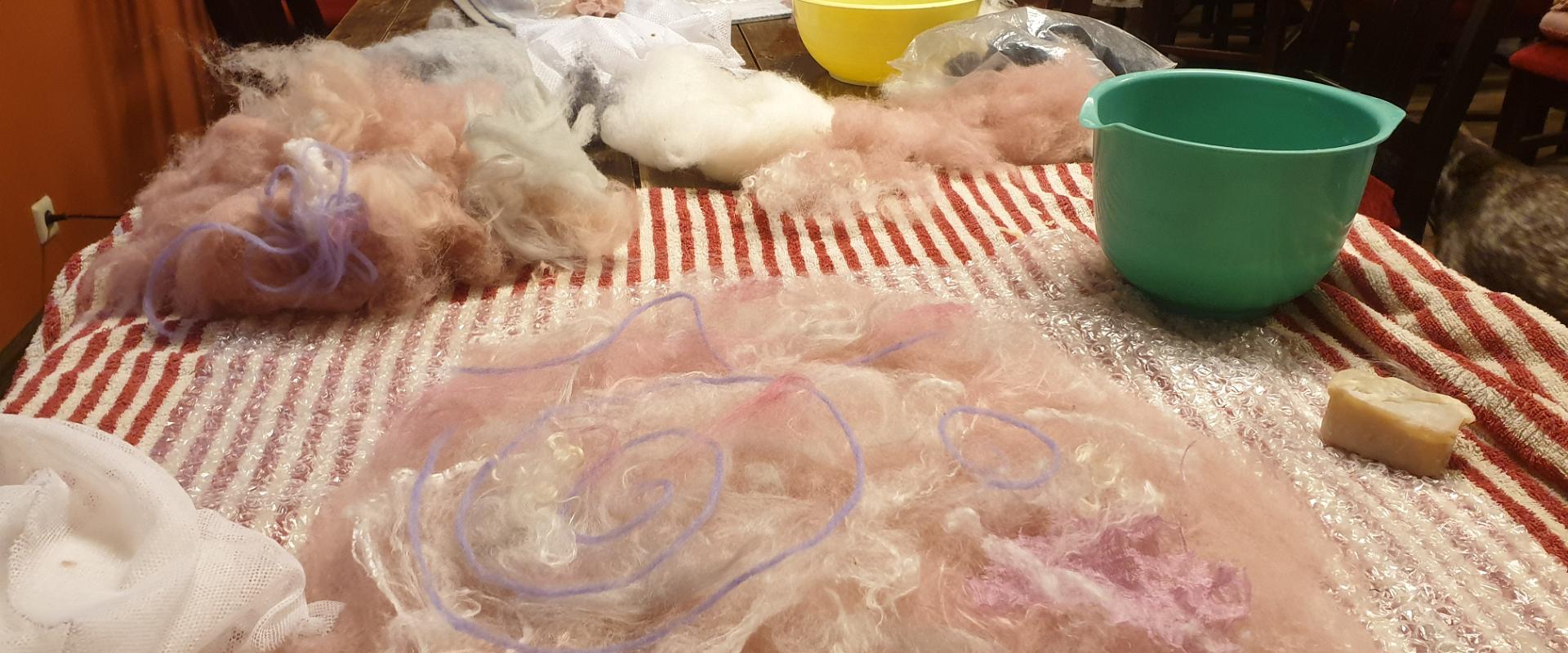 Felting workshops at Kallaste Farm