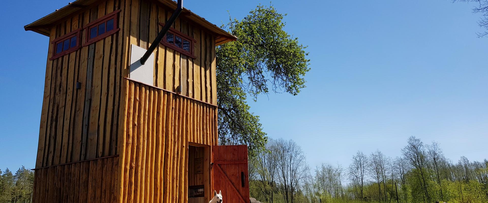 Turmsauna im Indianerdorf