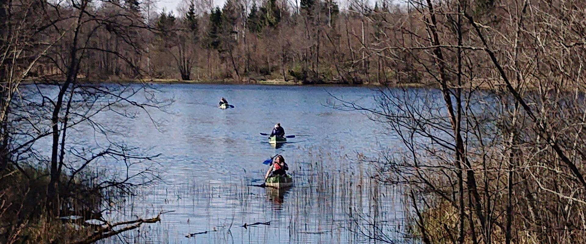 Canoeing on the Kooraste lakes