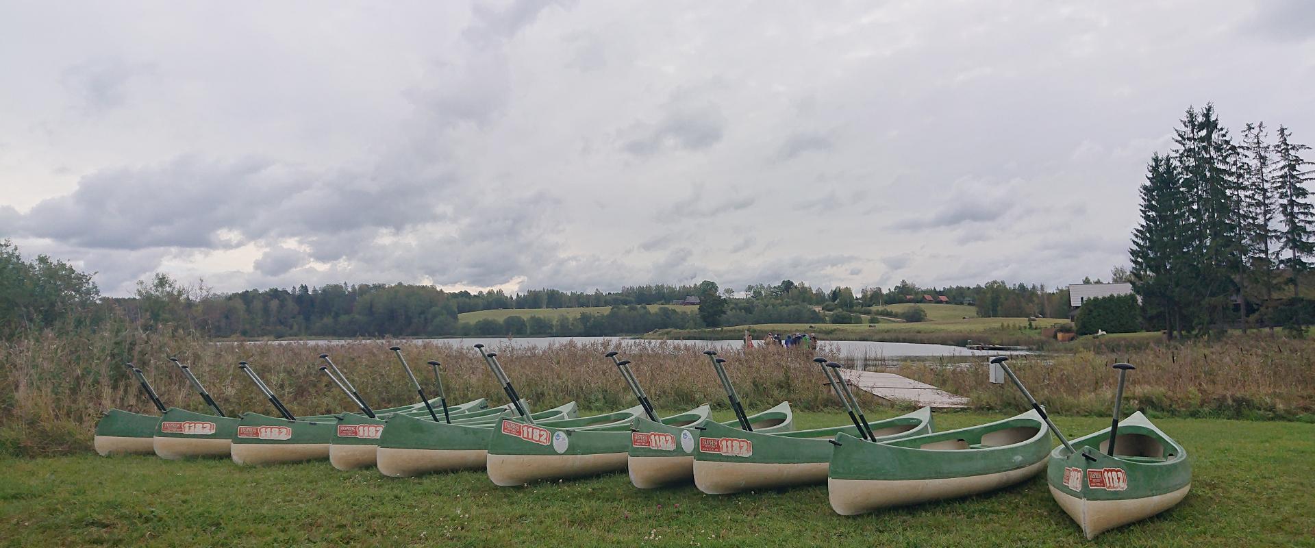 Canoeing on the Kooraste lakes