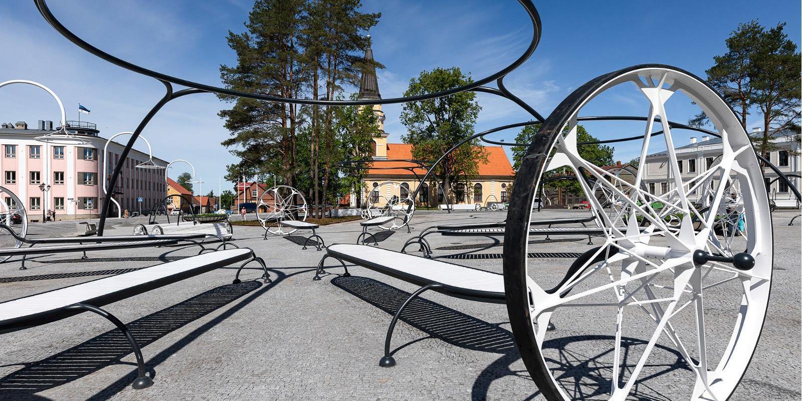 Zentraler Platz der Stadt Võru