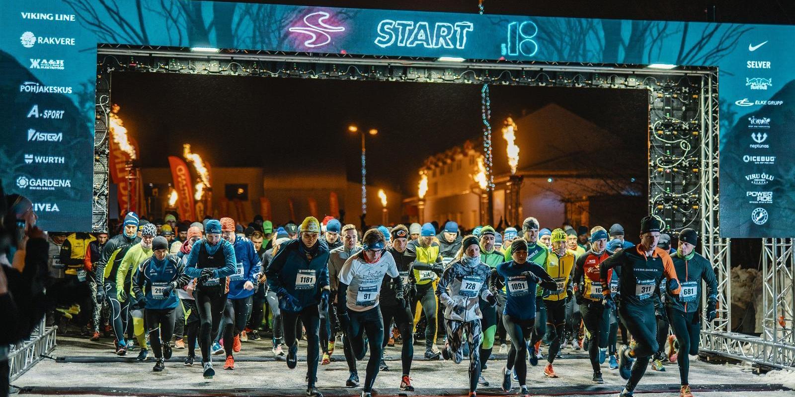 Before the Christmas season and before New Year’s Eve, you can participate in both the 5 km and the 10 km run in Narva. Fireworks, the city’s Christma
