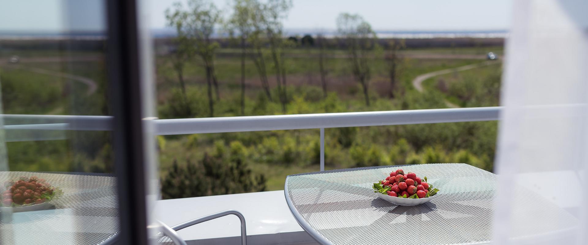 Hestia Hotel Strand, Balkon der Juniorsuite