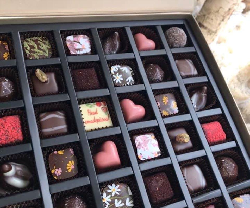 Workshop zum Zubereiten von Schokoladenpralinen