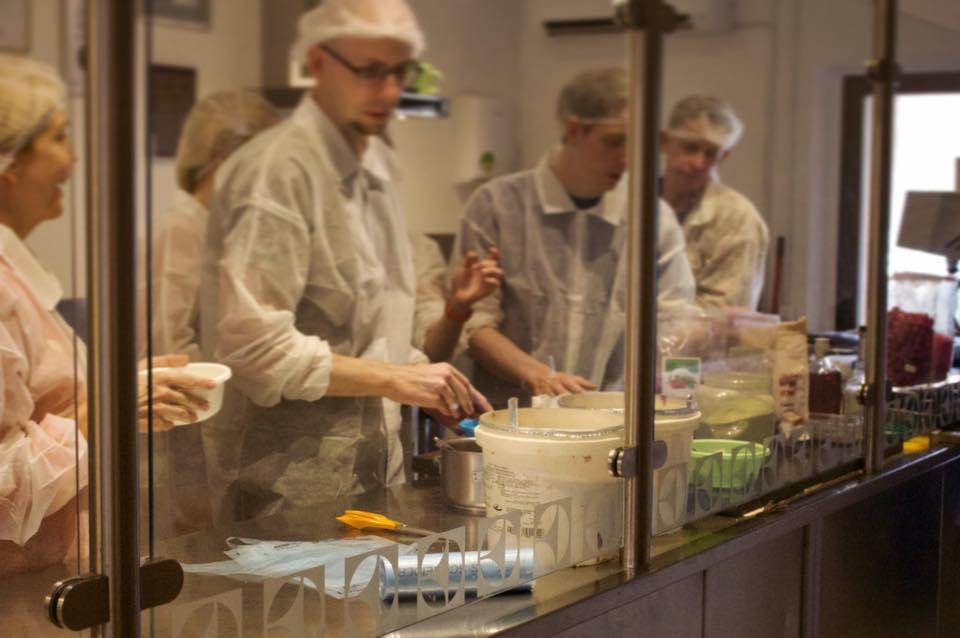 Workshop zum Zubereiten von Schokoladenpralinen