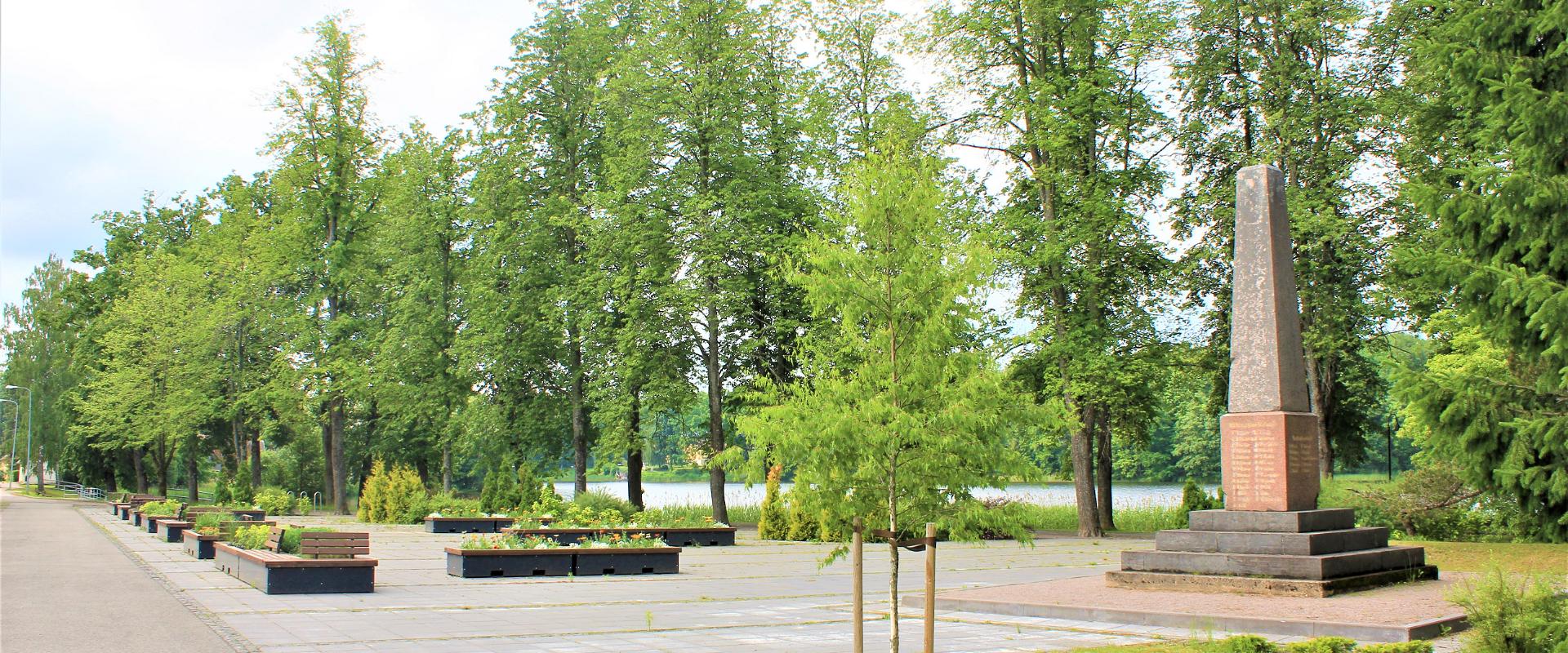 Monument Park (Ausamba park) in Räpina