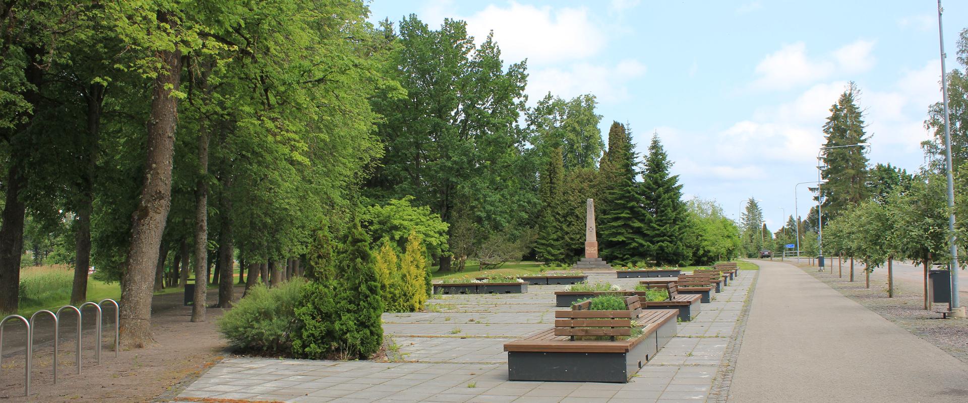 Monument Park (Ausamba park) in Räpina