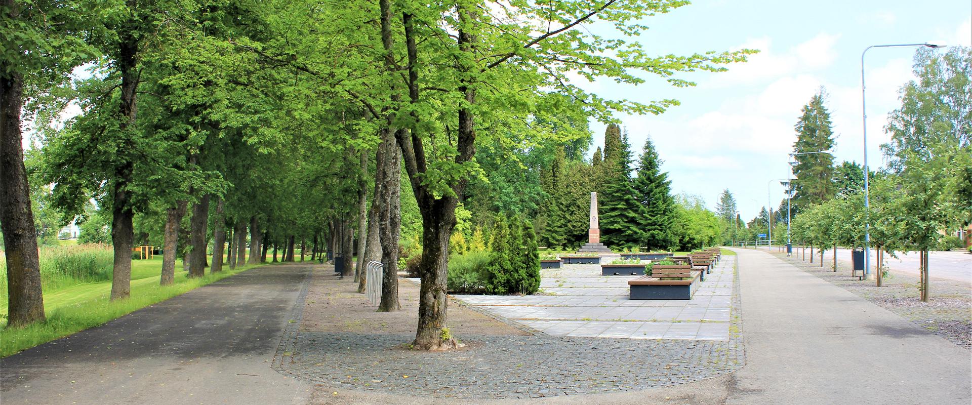 Monument Park (Ausamba park) in Räpina