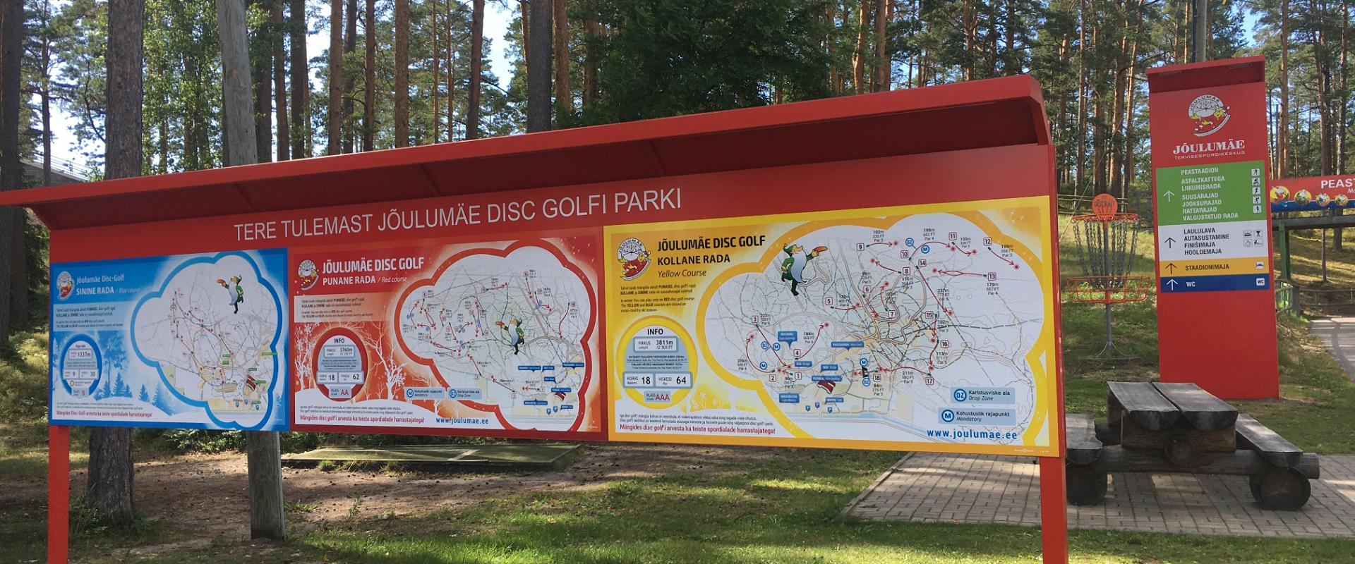 Veselības sporta centra "Jõulumäe" disku golfa parks