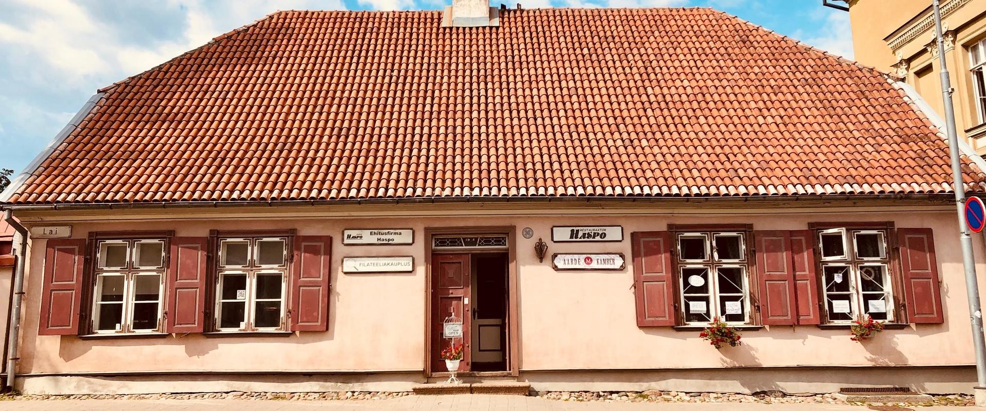 Wooden house at 24 Lai Street in Tartu