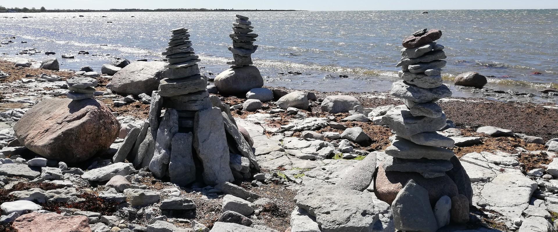 Ohessaare cliff and rock stacks