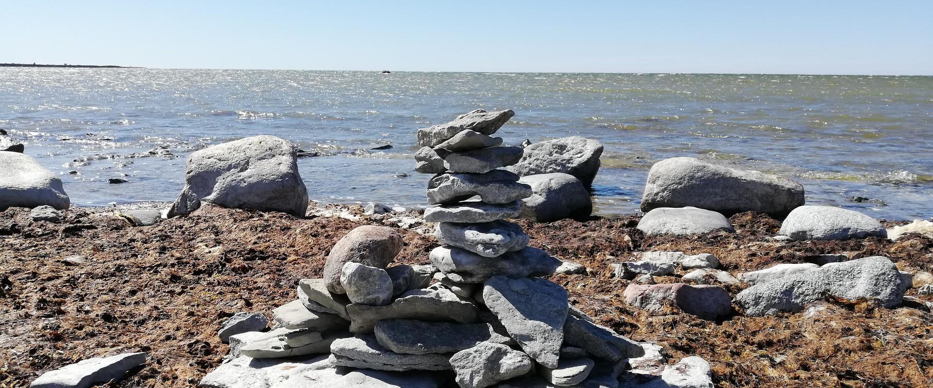 Ohessaare cliff and rock stacks