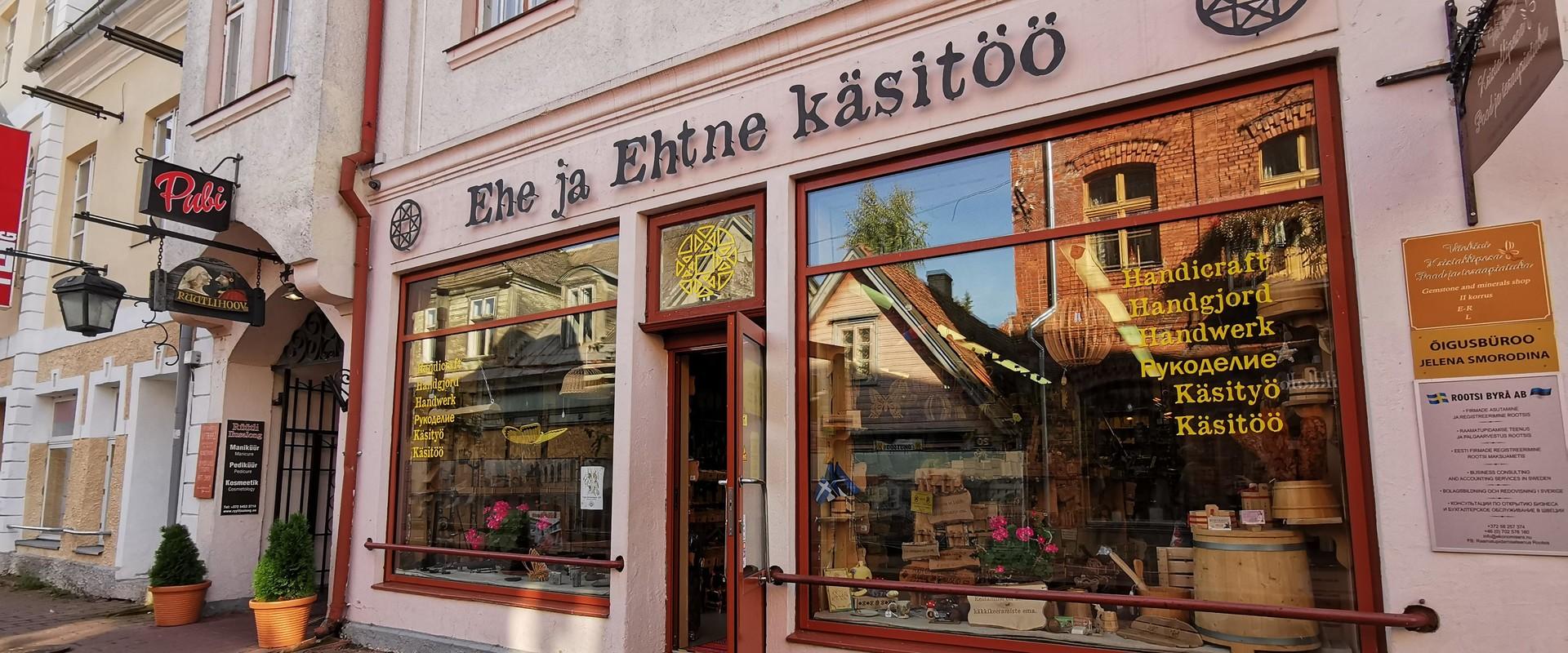 "Ehe ja Ehtne Käsitöö" kauplus Pärnus peauks