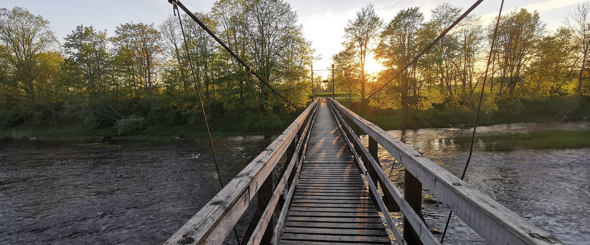 Hängebrücke in Jõesuu