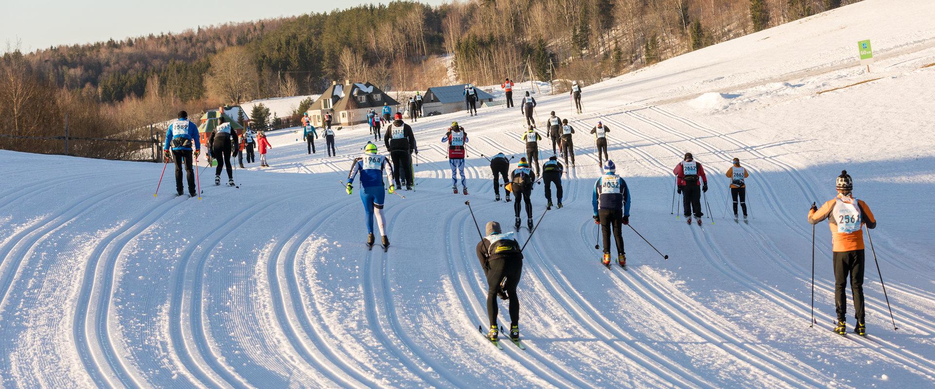 Slēpotāji Tartu Maratonā