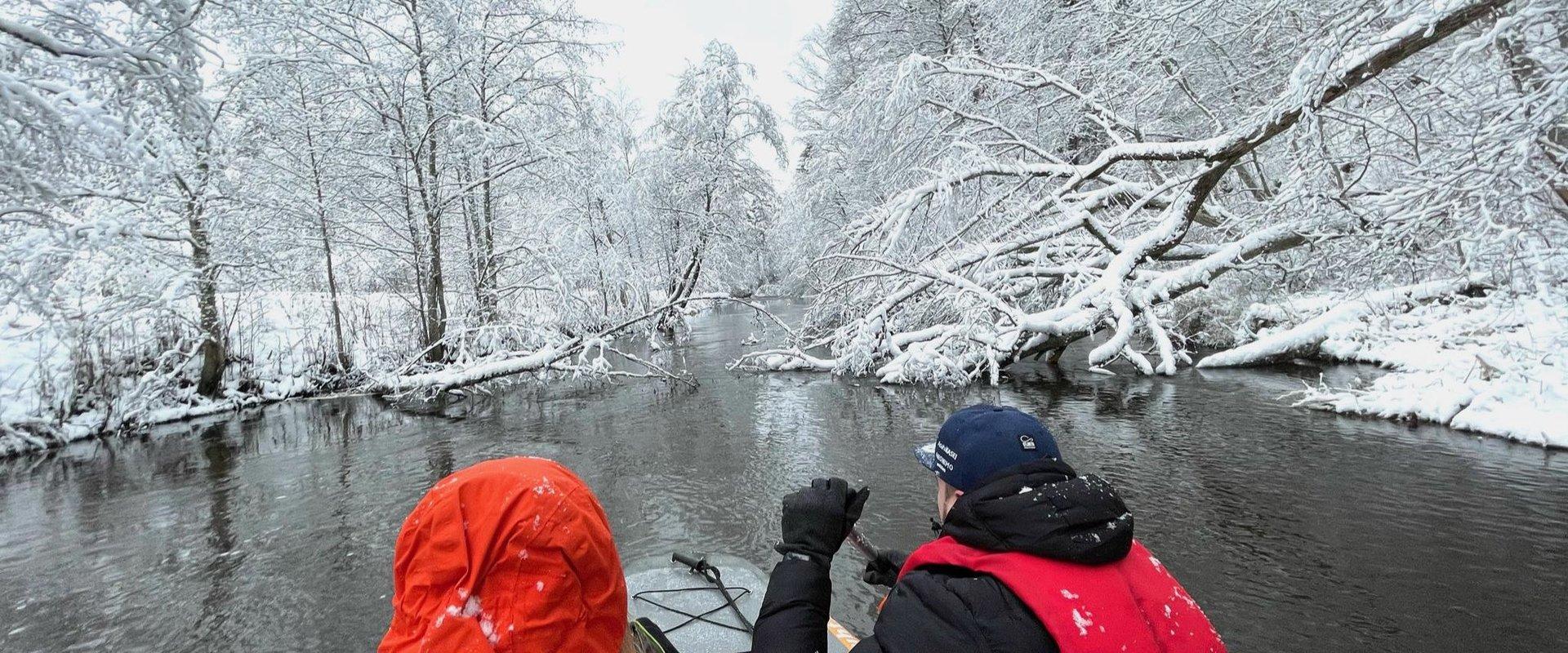 Talvine Võhandu jõe rafting