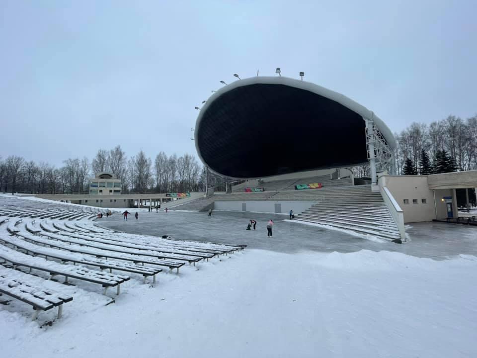 Skating rink in Tähtvere Park