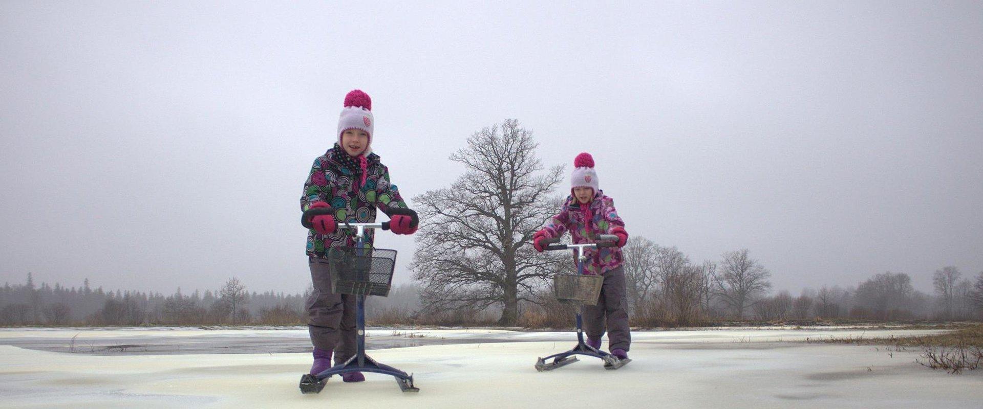 In winter, when the rivers and water meadows of Soomaa have frozen over and the weather conditions are favourable, you are welcome to try riding on a 