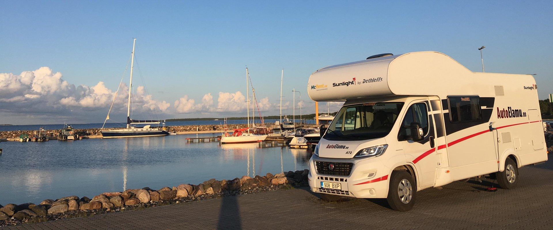 The territory of Kärdla Harbour has a caravan park with modern equipment, located on the beautiful seaside. The park is also suitable for the most dem