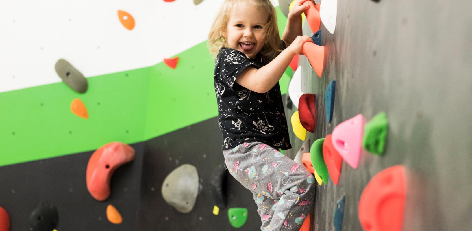 Ministry of Climbing Tartu and a happy little climber