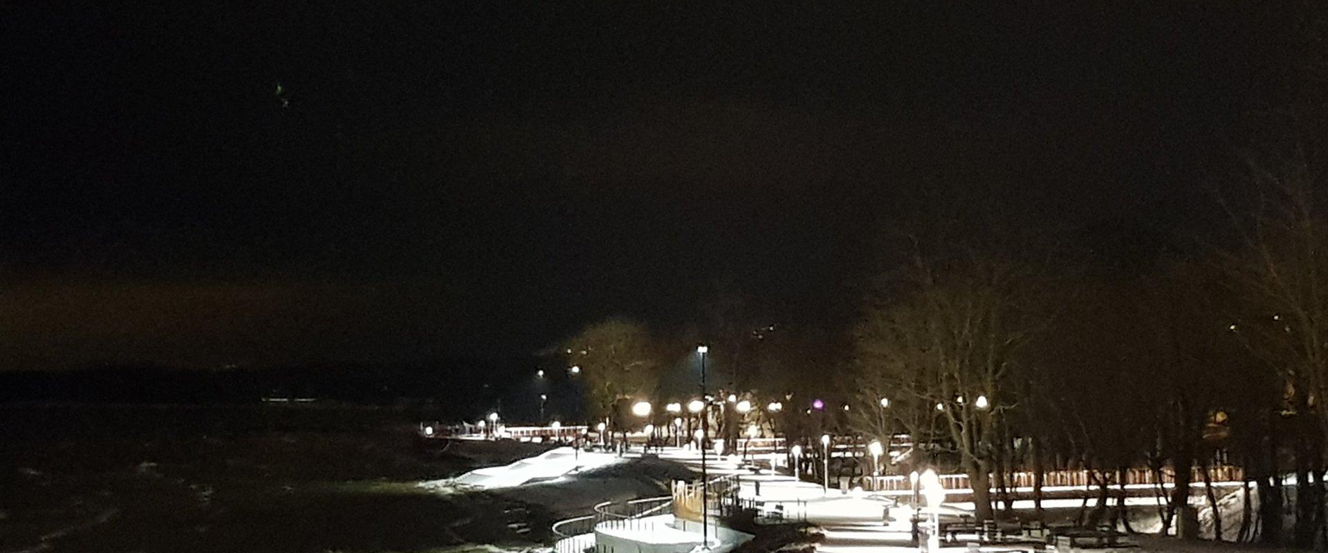 Sillamäe beach promenade in winter