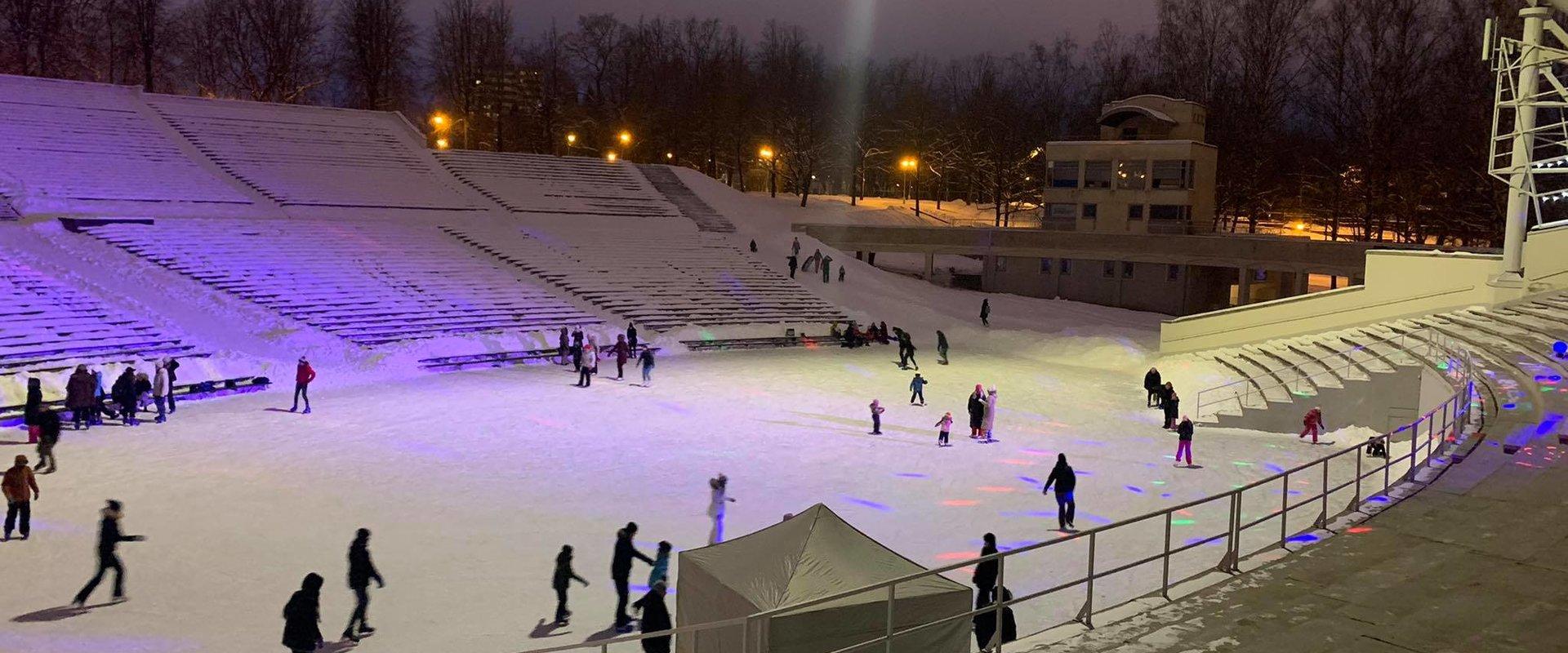 Skating rink in Tähtvere Park