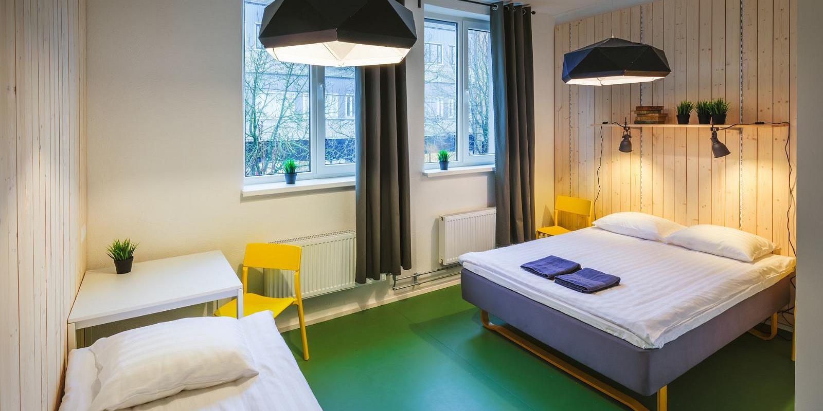 Gemütliche Zimmer für Familien, die aus 3 und 4 Personen bestehen