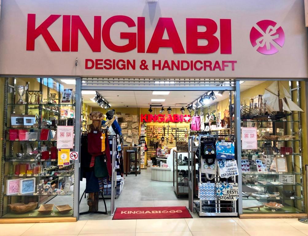 "Kingiabi" dizaina un suvenīru veikals Tartu tirdzniecības centrā "Lõunakeskus"