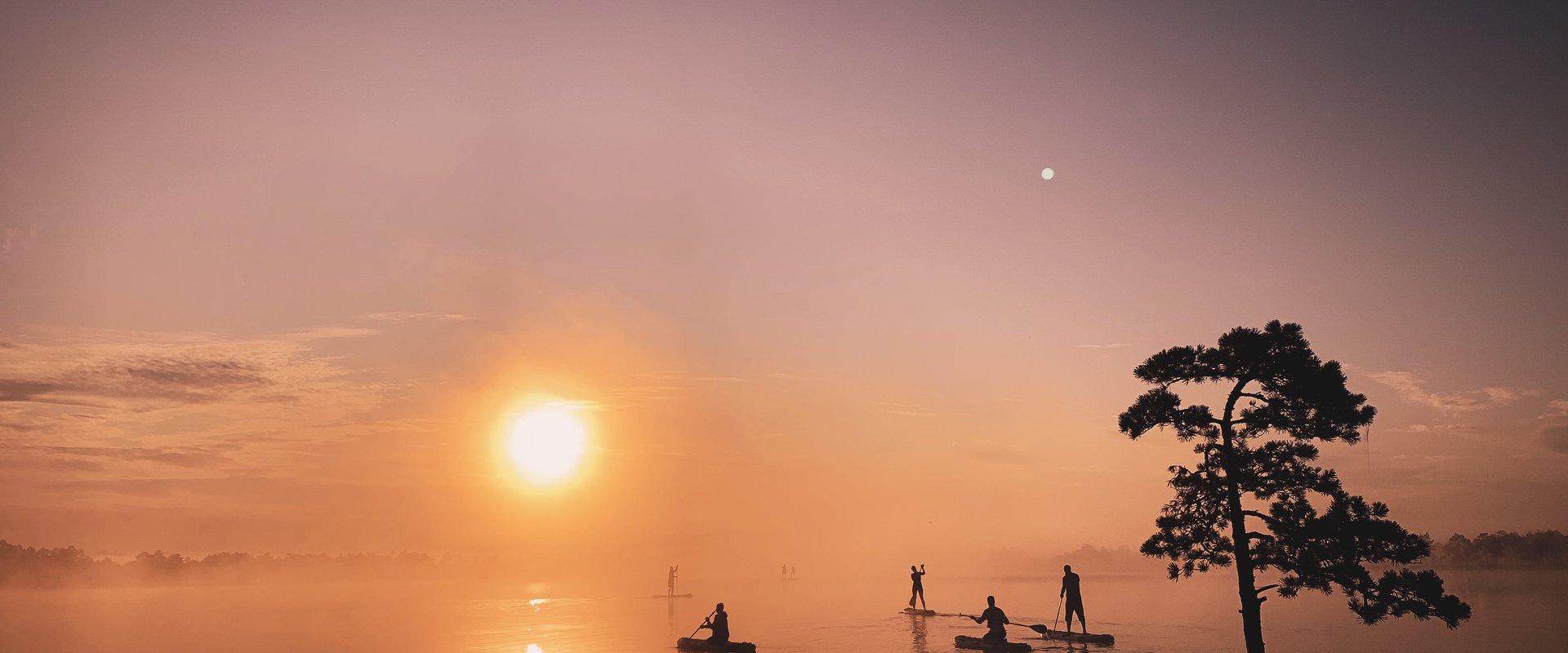 SUP-matk päikesetõusus