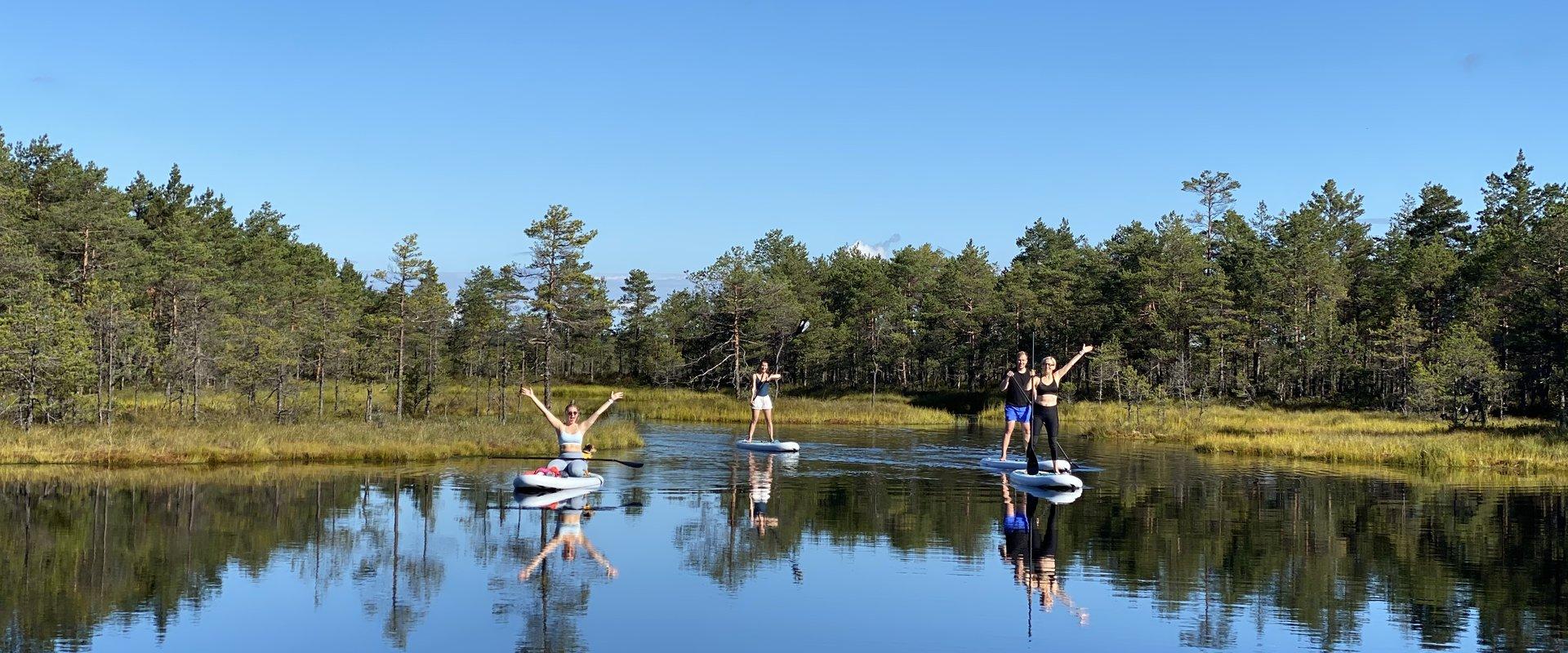 Fabelhafte Hochmoorwanderung mit SUP-Boards in Kõnnu-Suursoo