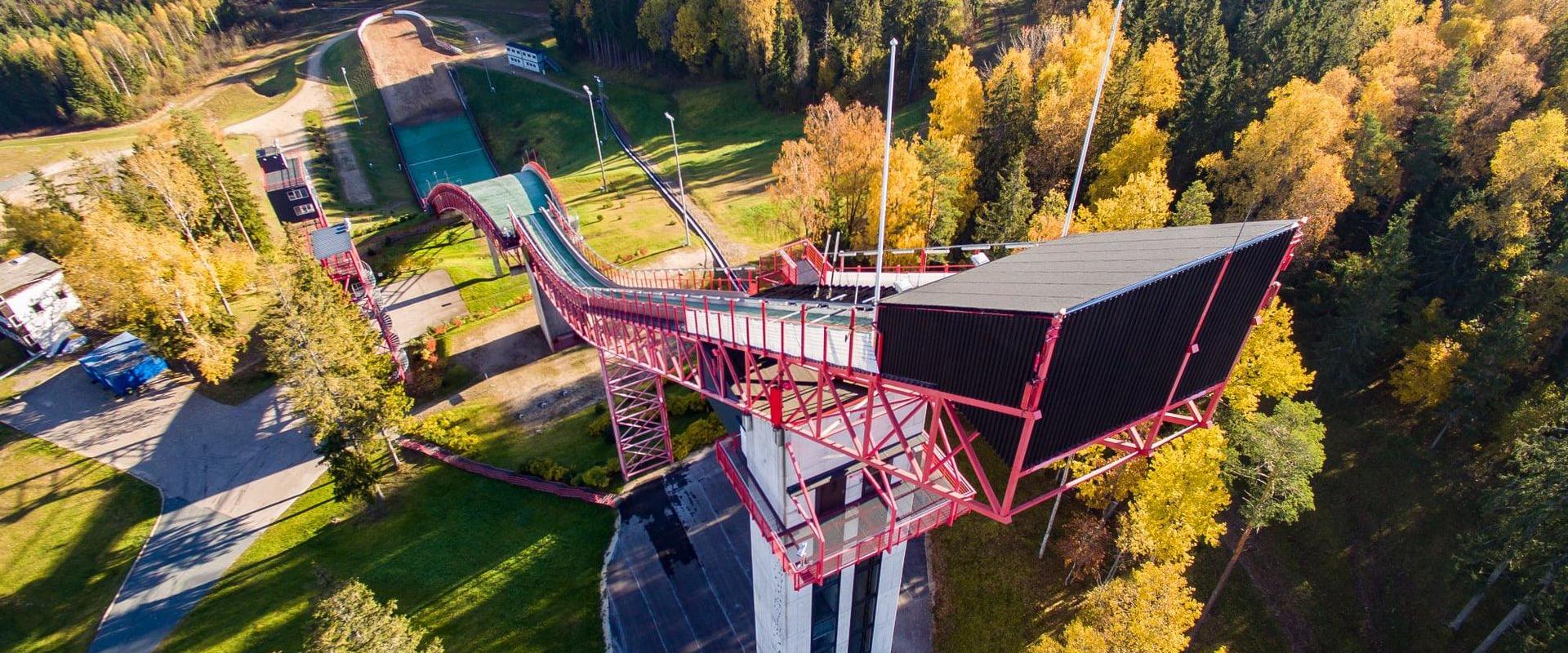 Viewing platform at Tehvandi K90 ski jumping hill