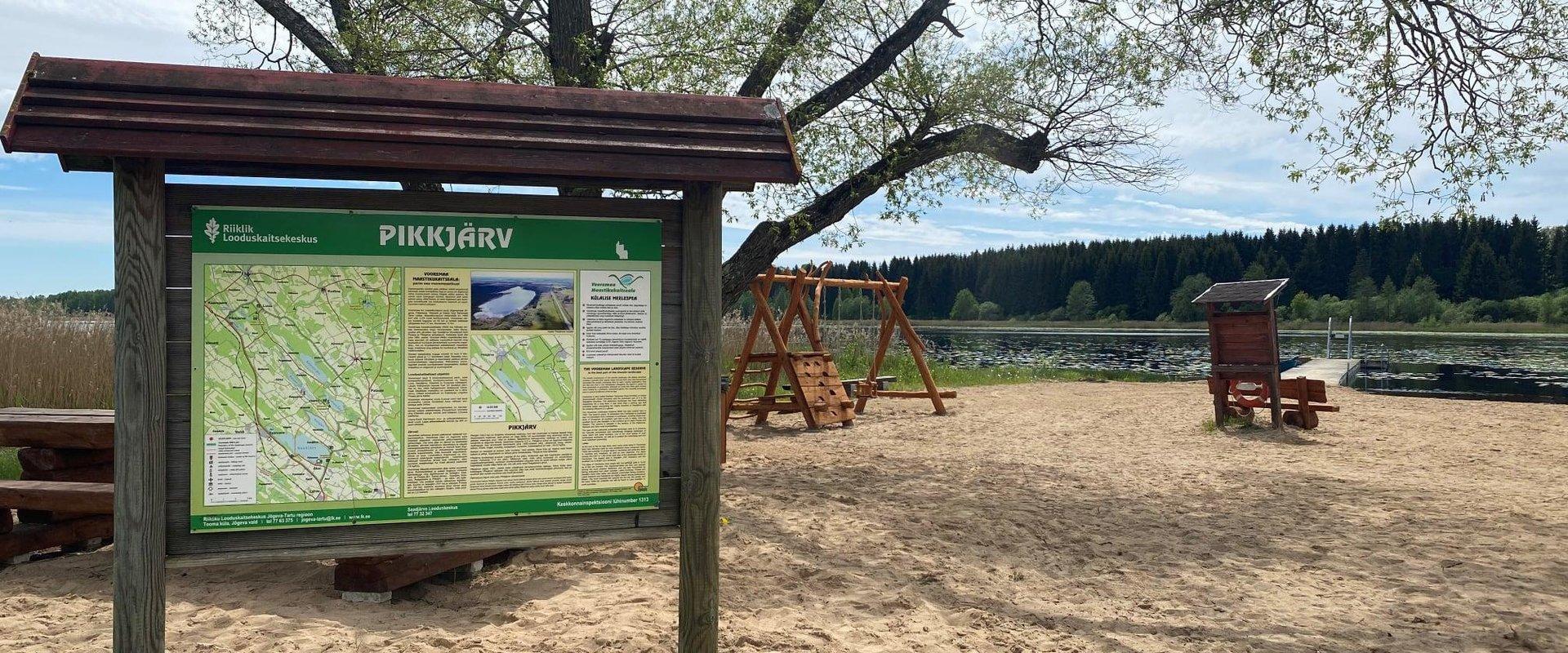 Pikkjärve puhkeala koos ujumisvõimalusega