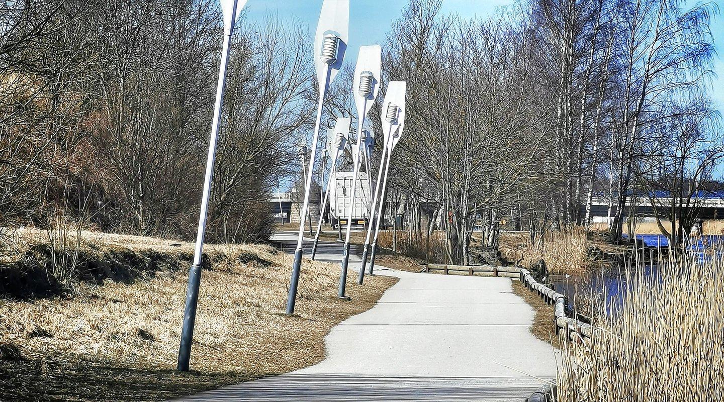 Health track on the left bank of the River Pärnu, or Jaanson’s Track