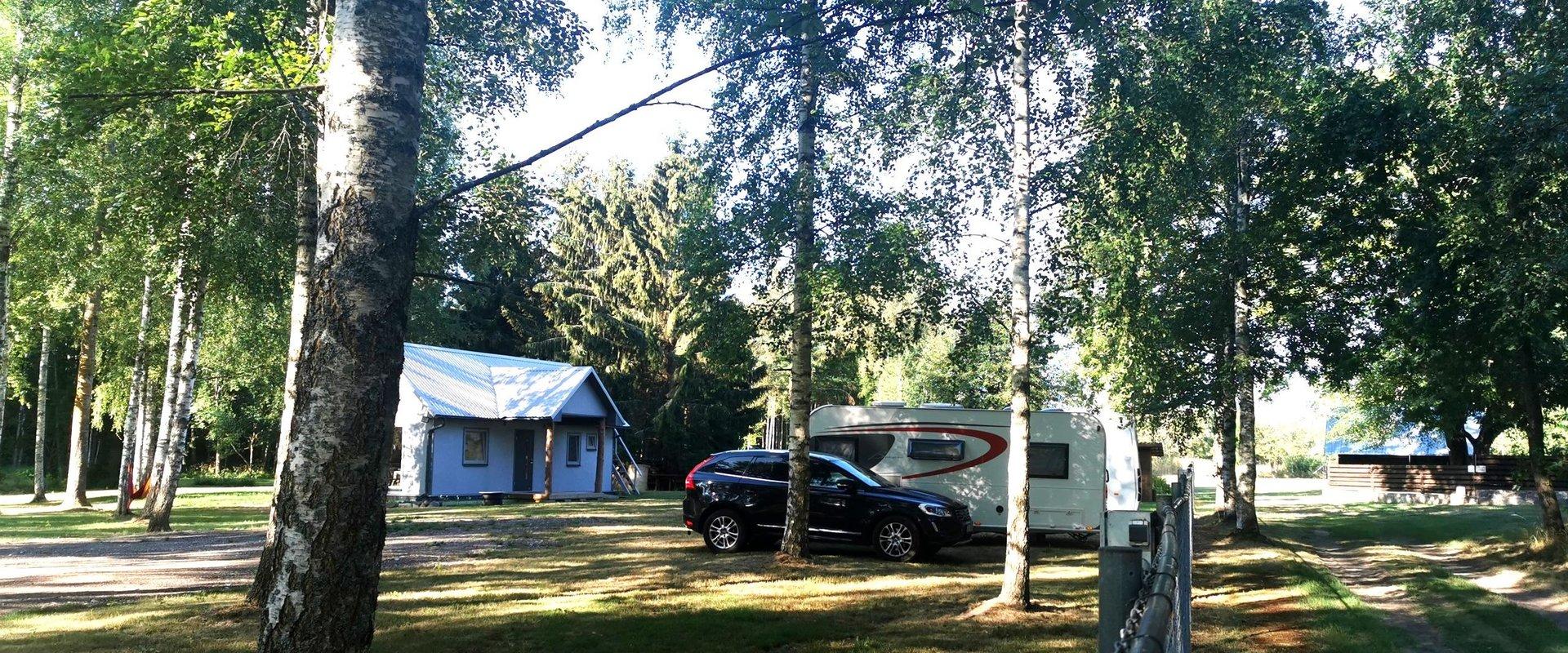 Caravan park at Peipsi Caravan recreation area