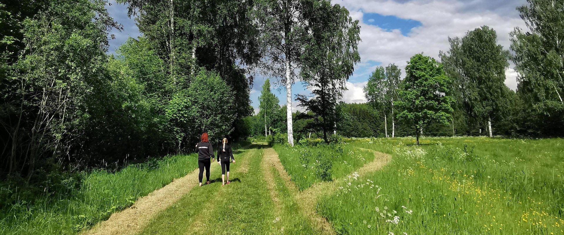 The Meiekose study trail winds along the banks of the Raudna and Tõramaa Rivers before reaching the meadows at the mouth of the Tõramaa River, which f