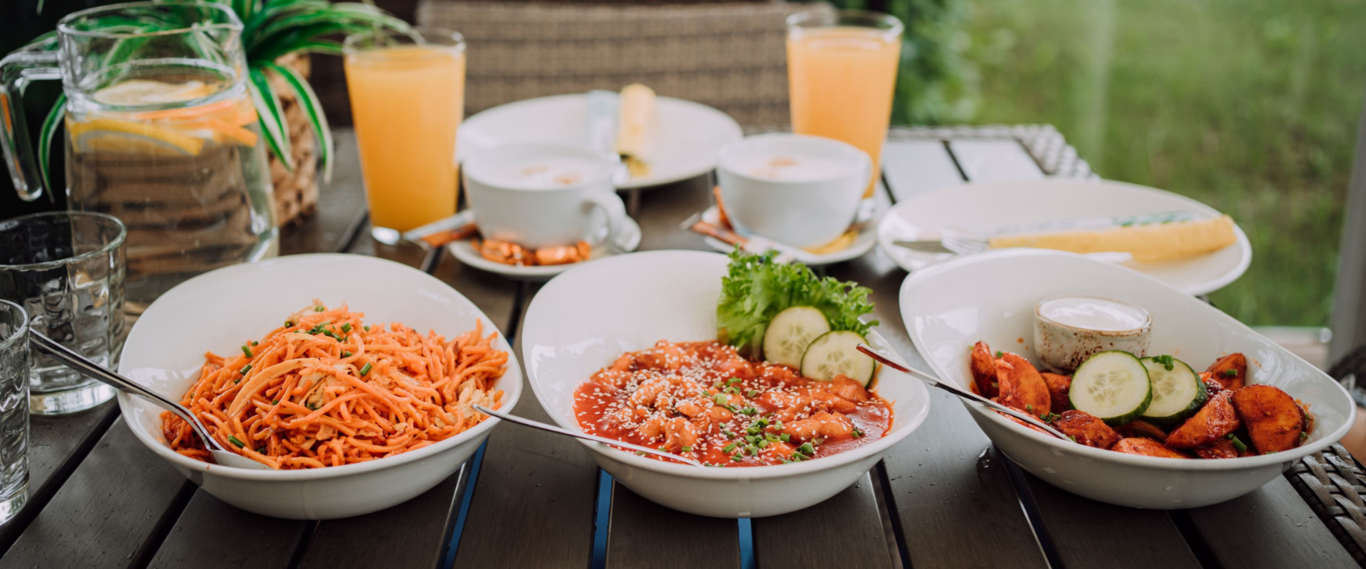 Willkommen im asiatischen Schnellrestaurant "Bamboo Garden", wo Geschmackserlebnisse aus der chinesischen, indischen und thailändischen Küche angebote