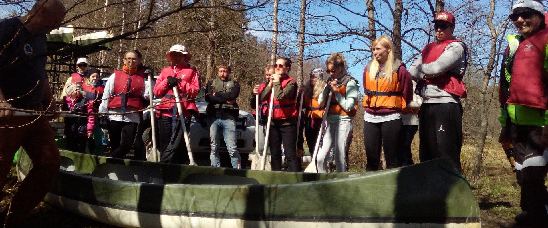 Canoe trip on River Soodla in Kõrvemaa