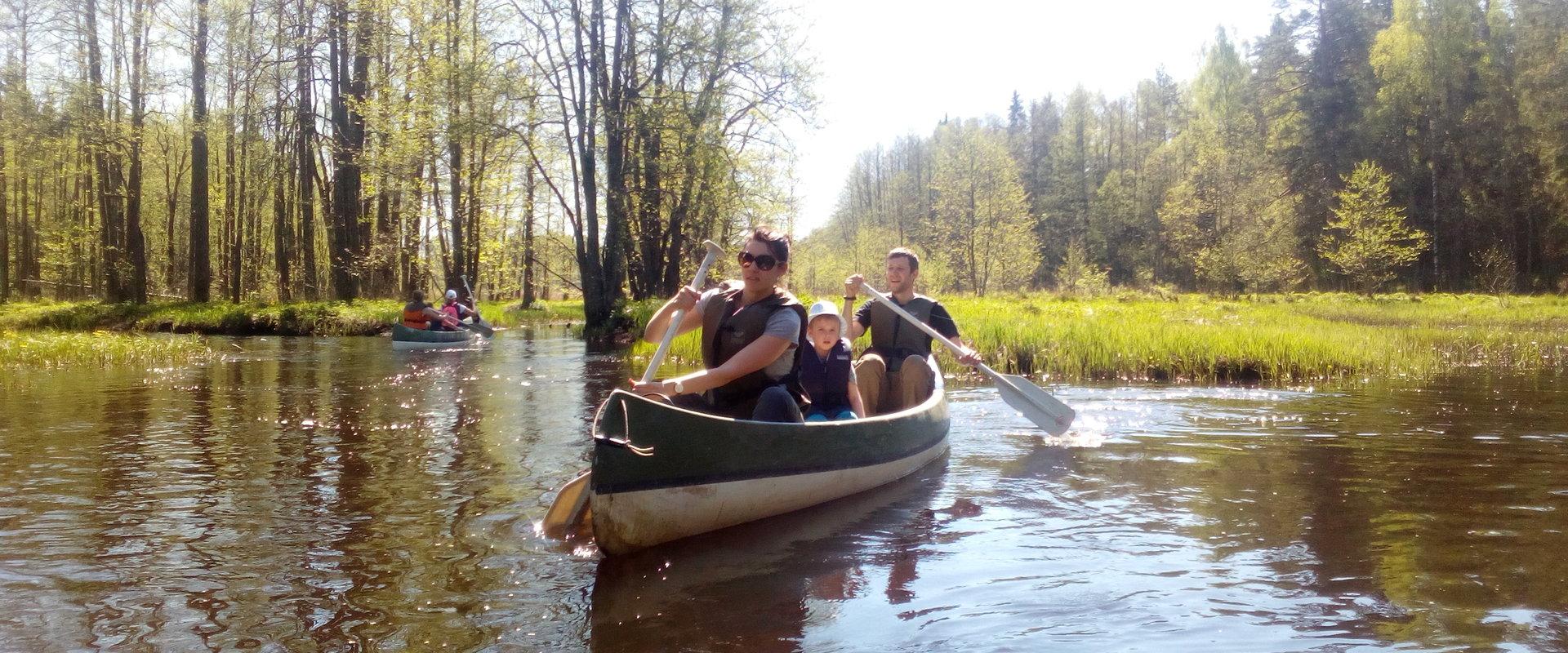 Canoe trip on River Soodla in Kõrvemaa