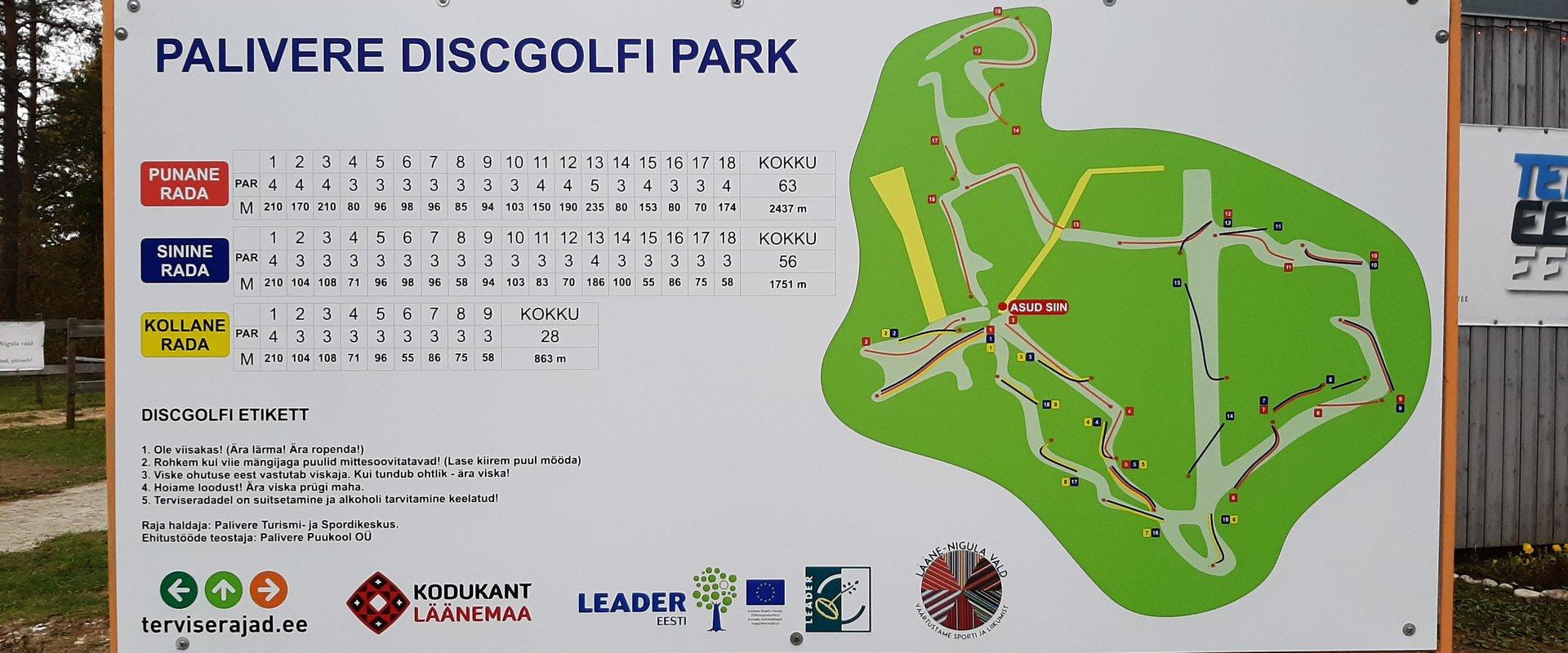 Discgolf-Park in Palivere