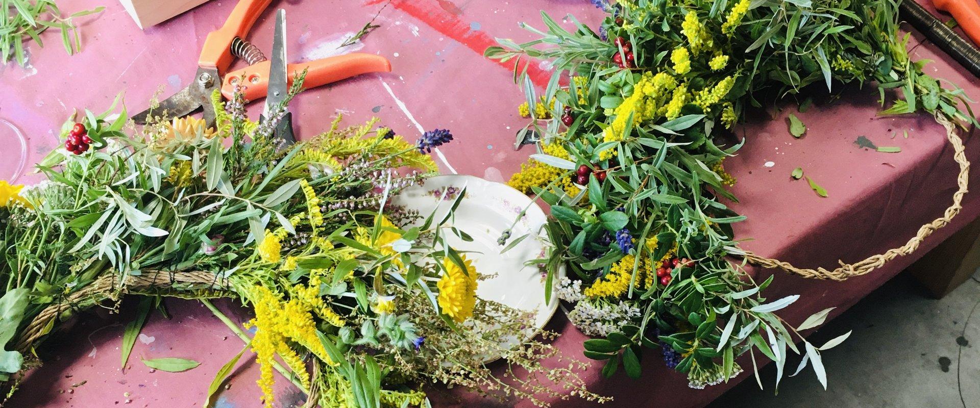 Nordic Verdure wreath workshop