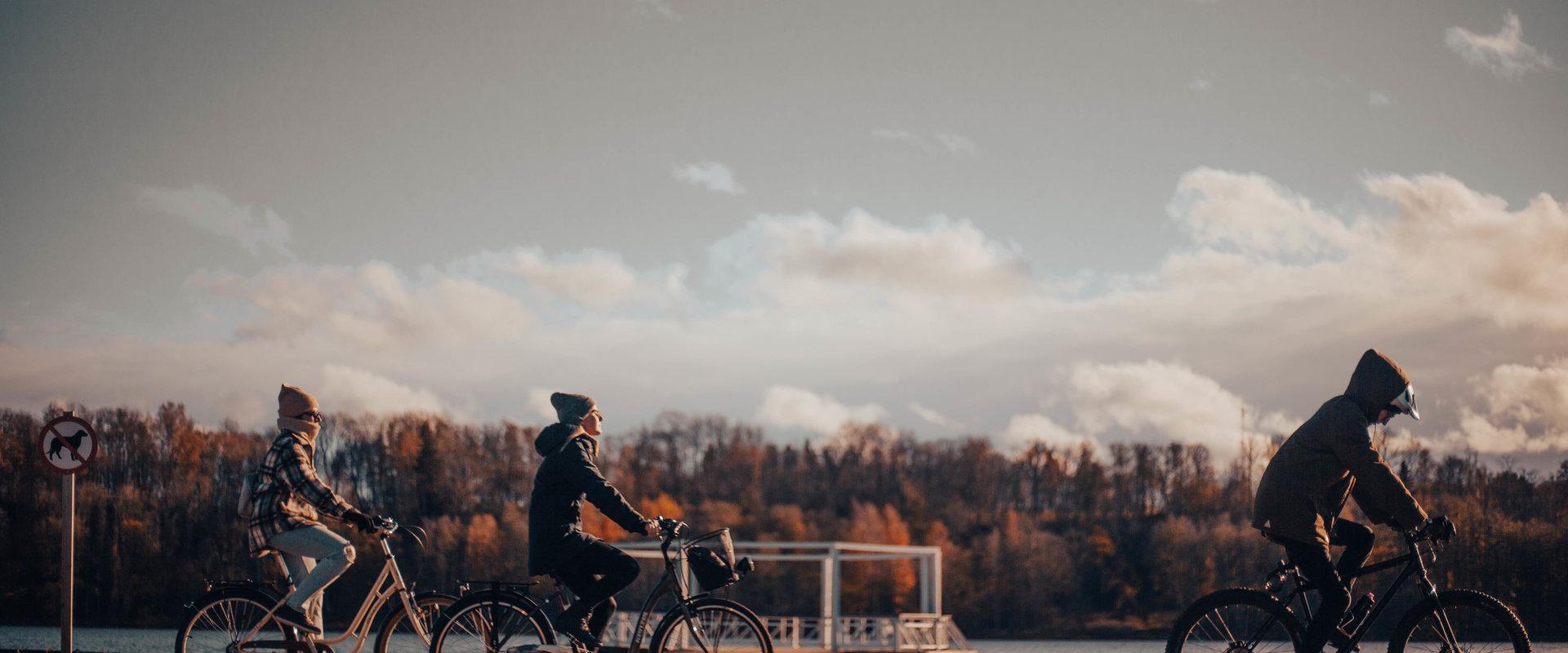 Koe Viljandia polkupyörän satulasta käsin