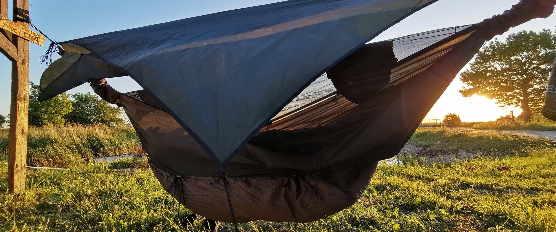 Spending the night in a tree tent in the beautiful places of Pärnu County