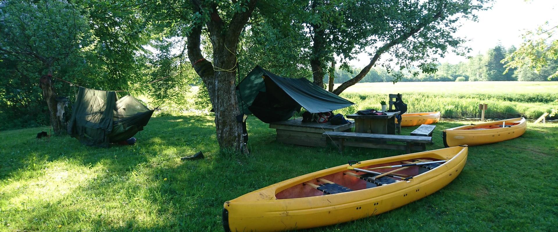 Spending the night in a tree tent in the beautiful places of Pärnu County