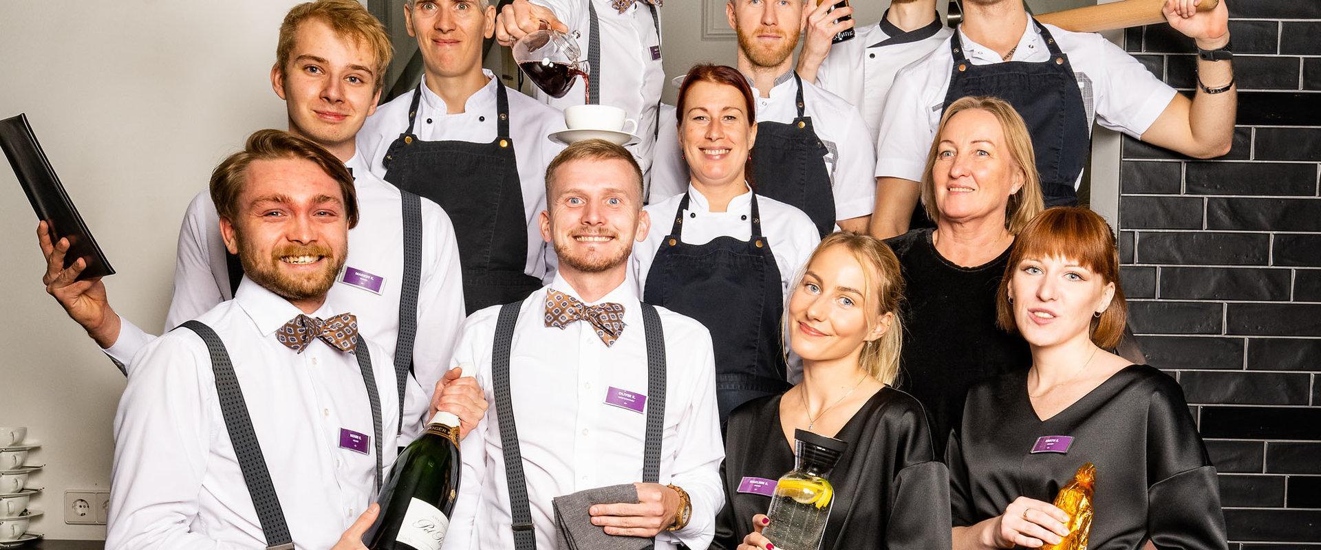 The wonderful team of Restaurant Hõlm