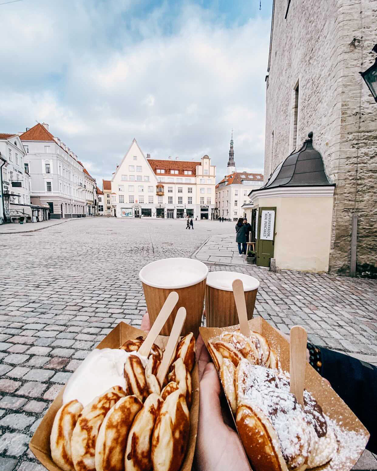 Pancake counter Kooker on the Town Hall Square