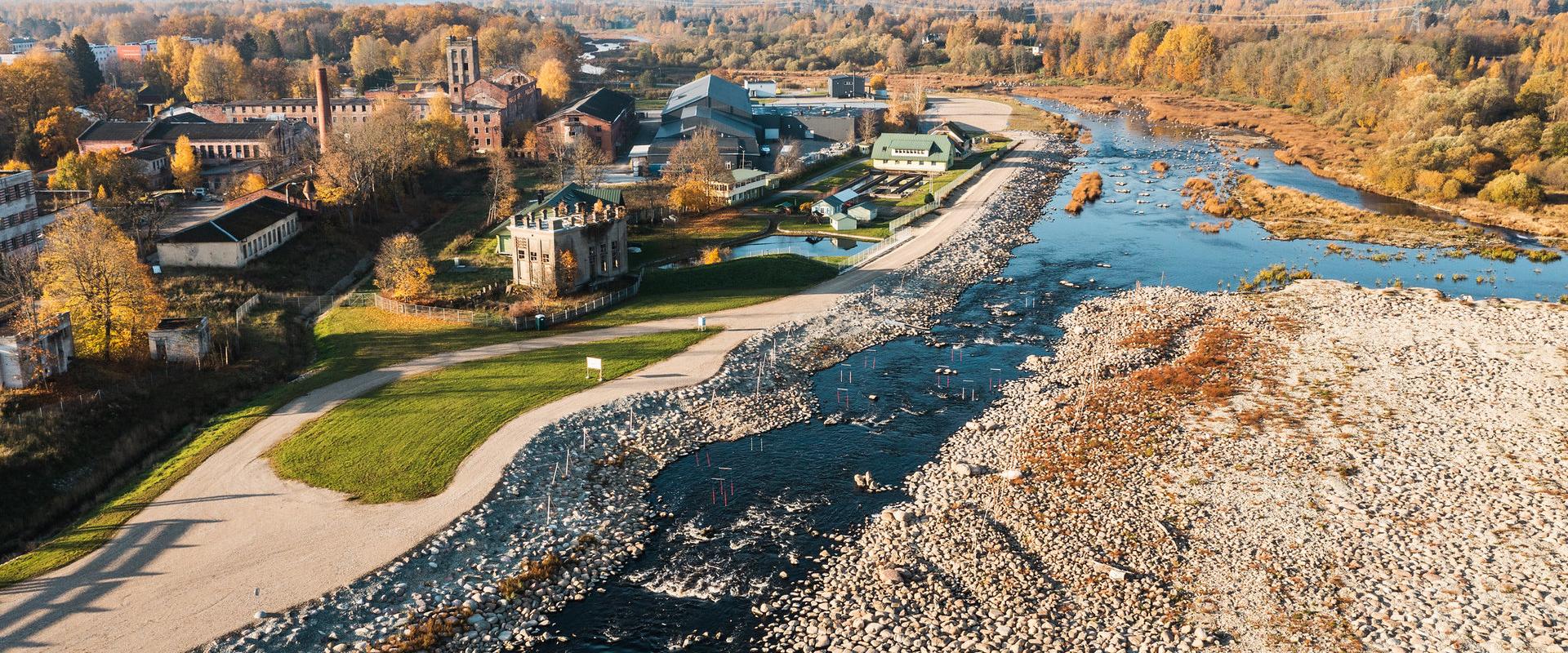 Sindi Rapids drone view