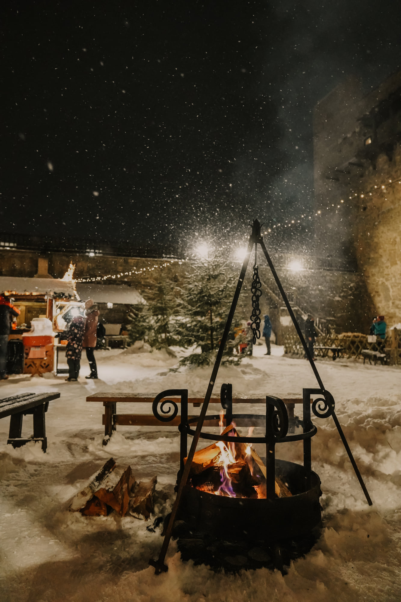 Lõke Jõulukülas Narvas