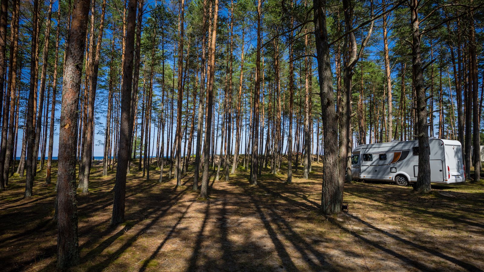 Caravani parkla Valkla Puhkekeskuses